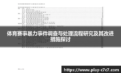 体育赛事暴力事件调查与处理流程研究及其改进措施探讨